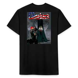Comeback Fitted Cotton/Poly T-Shirt by Next Level - black