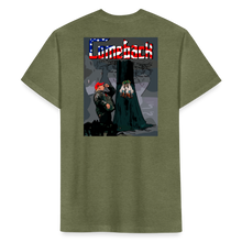 Load image into Gallery viewer, Comeback Fitted Cotton/Poly T-Shirt by Next Level - heather military green
