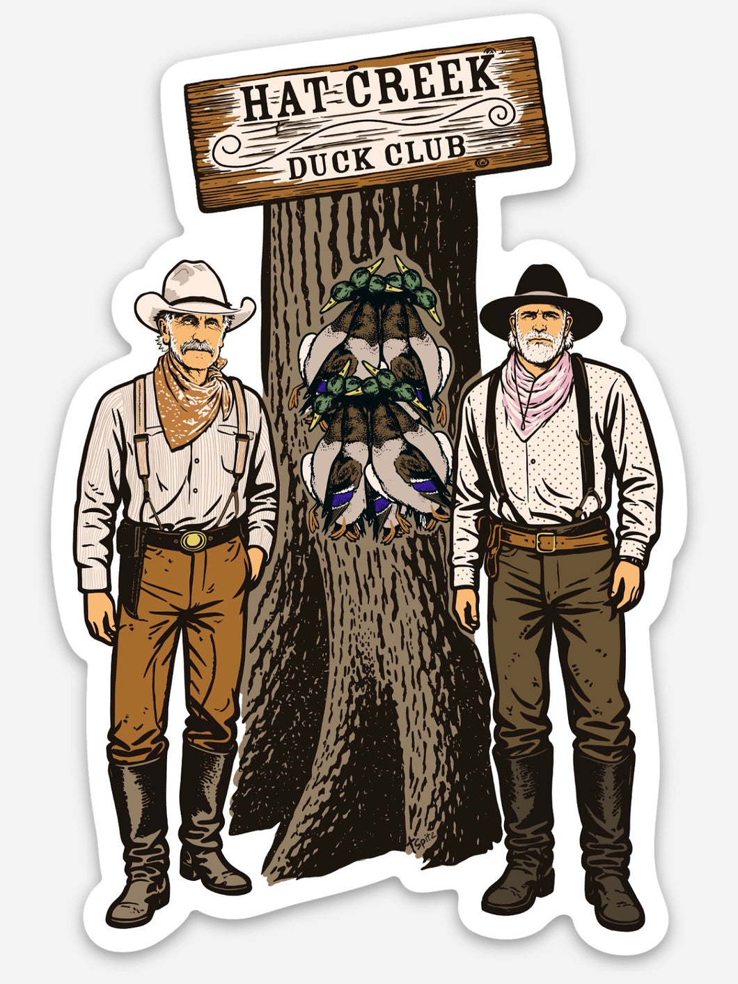 Hat Creek Duck Club Sticker – Tyler Spitzmiller