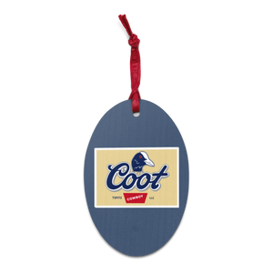 Coot Cowboy Wooden ornaments