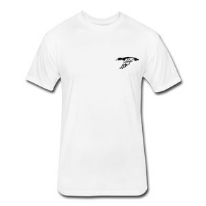 45 Fitted Cotton/Poly T-Shirt by Next Level - white