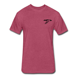Holly & Hollywood Fitted Cotton/Poly T-Shirt by Next Level - heather burgundy