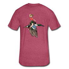 Load image into Gallery viewer, Holly &amp; Hollywood Fitted Cotton/Poly T-Shirt by Next Level - heather burgundy
