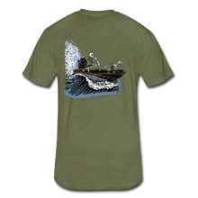 Load image into Gallery viewer, Hell or High Water Fitted Cotton/Poly T-Shirt by Next Level - heather military green
