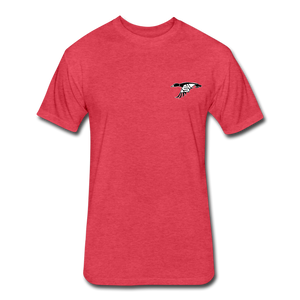 Comeback Fitted Cotton/Poly T-Shirt by Next Level - heather red