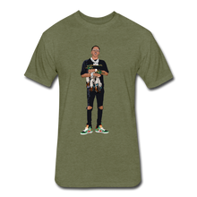 Load image into Gallery viewer, Dolph’s Ducks Fitted Cotton/Poly T-Shirt by Next Level - heather military green
